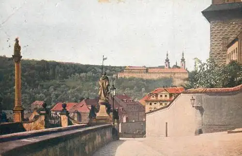 Czech Republic Prague old castle courtyard