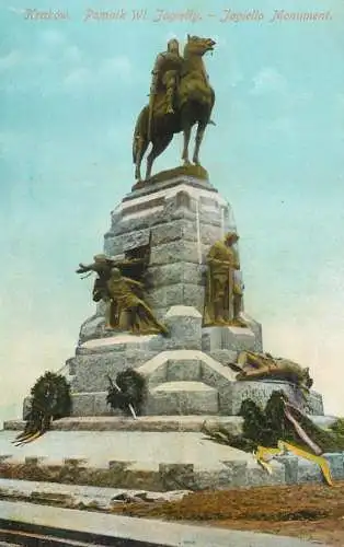 Poland Krakow Pomnik Wt. Jagietty monument