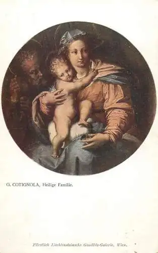 Fine arts painting G. Cotignola Heilige familie