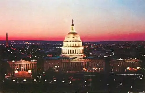 United States Washington DC Capitol at night