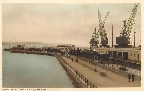 United Kingdom England Weymouth pier and harbour