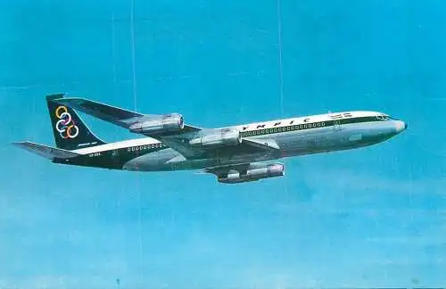 Transport postcard airplane Boeing 707-320 UK