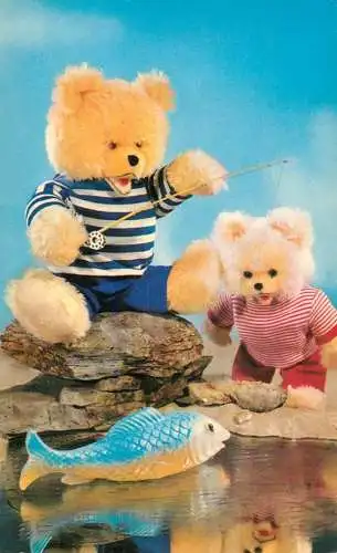 Animal postcard stuffed animal teddy bear
