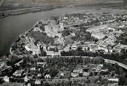 Hungary Esztergom aerial view