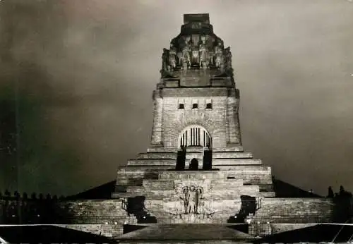Germany Leipzig Battle of Nations Memorial night view