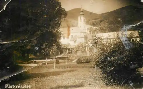Churches from Transylvania parkreszlet photo postcard (damage)