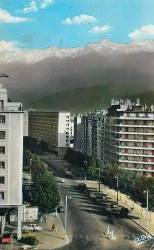 France Grenoble Boulevard Marechal Foch & Chaine de Belledonne