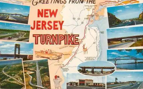 USA Greetings from the New Jersey Turnpike multi view