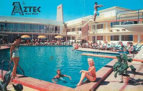 USA Miami Beach FL - the Aztec motel resort