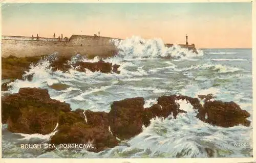 United Kingdom Wales Porthcawl rough sea