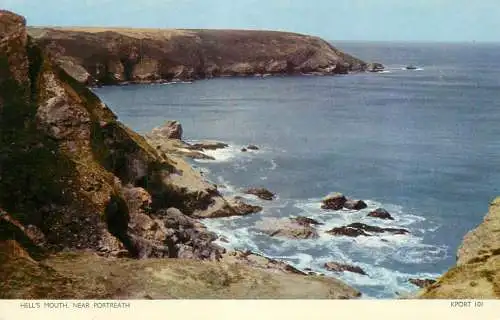 United Kingdom England Hell's mouth near Portreath