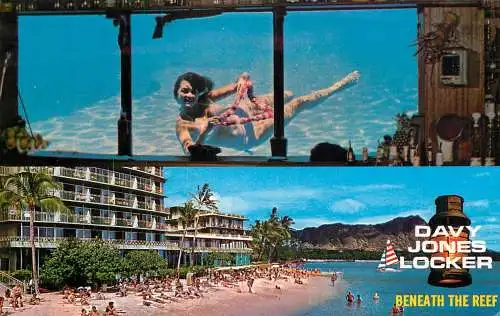 Davy Jones's locker The reef hotel Waikiki beach Hawaii US