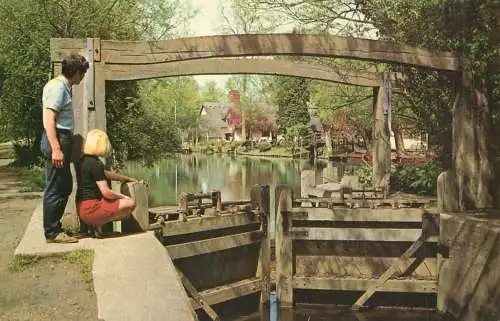 United Kingdom England Flatford the lock gates