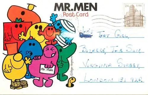 United Kingdom England Mr. Men humour card