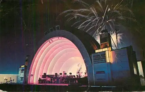 Canada Toronto Bandshell night view fireworks