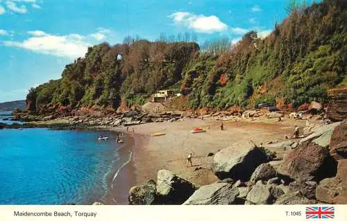 United Kingdom England Torquay Maidencombe beach