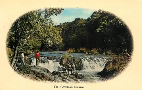 United Kingdom Wales Cenarth waterfalls
