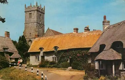 United Kingdom England Godshill old cottages