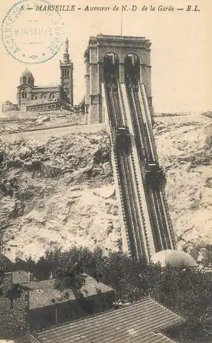 France Marseilles ascenseur Notre-Dame de la Garde