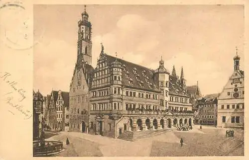 Germany Rothenburg ob der Tauber Rathaus