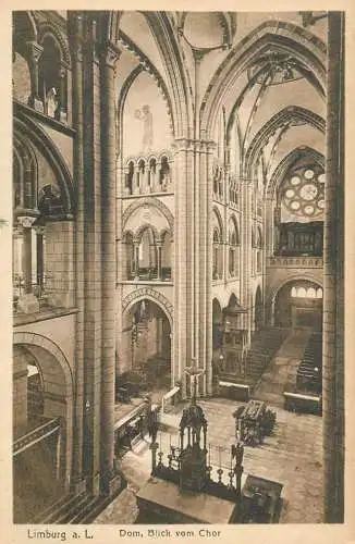 Germany Limburg an der Lahn Dom Inneres Blick vom Chor