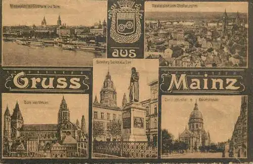 Germany Gruss aus Mainz multi view