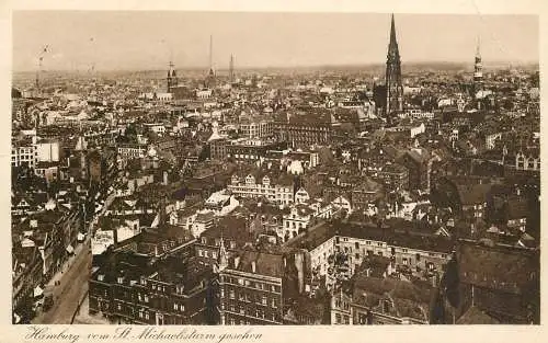 Germany Hamburg vom St Michaelisturm gesehen