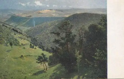 Germany Waldtal in der Eifel H.R von Volkmann Gemalde