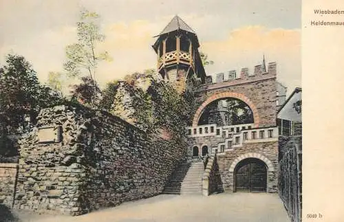 Germany Wiesbaden Heidenmauer