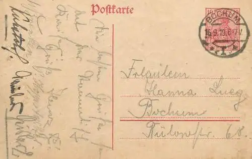 Postkarte Germany Bochum Ilanna Lueg