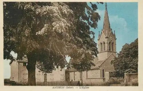 CPA France Anthon eglise