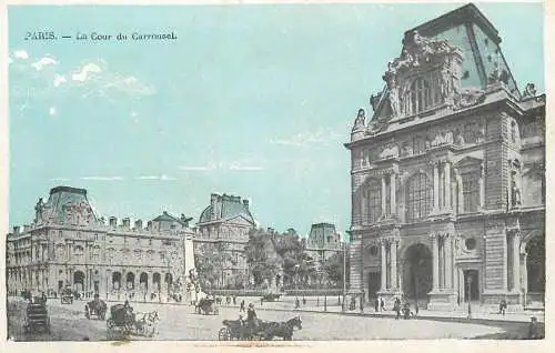 CPA France Paris la cour du Carrousel