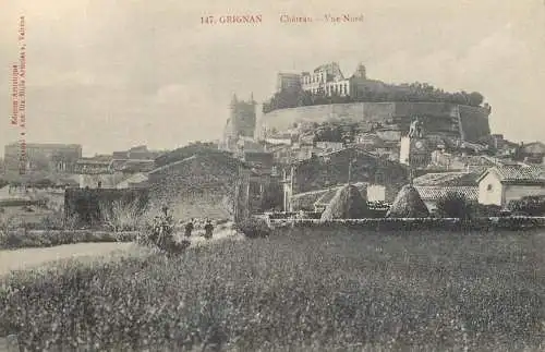 CPA France Grignan chateau ruins