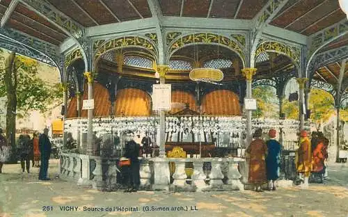 France Allier Vichy source de l'hospital