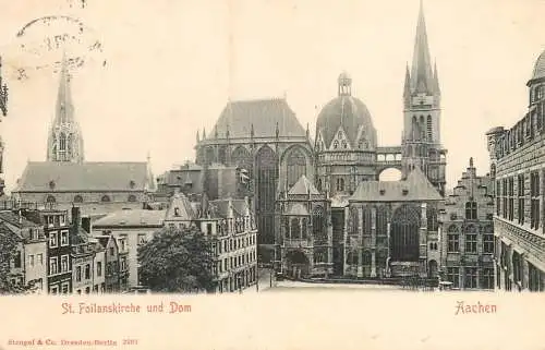 Germany Aachen St. Foilanskirche und dom