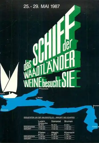 Switzerland Schiff der Waadtlander Weine besucht Sie