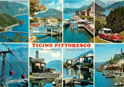 Italy Ticino pittoresco teleferique tram train