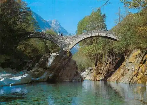Switzerland Lavertezzo ponte dei salti