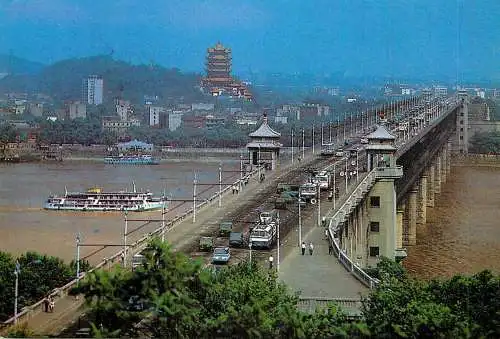 China the Changjiang Bridge of Wuhan 1988