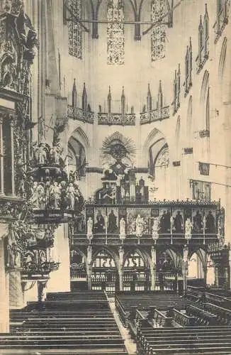 AK Deutschland Lubeck inneres Marienkirche