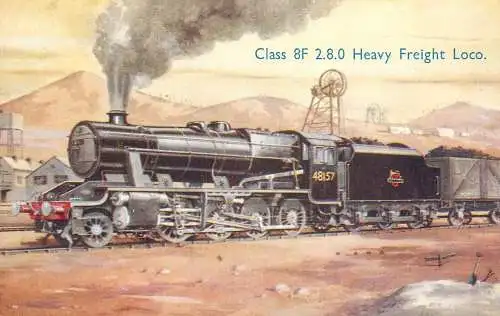 British railway history class 8F Heavy freight Locomotive