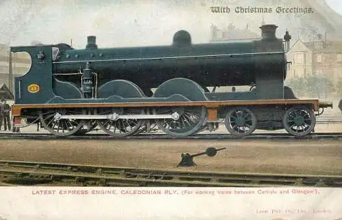 British railway history Caledonian express engine
