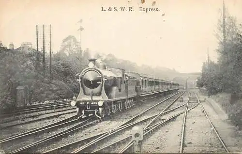 British railway history L. &S.W.R. express
