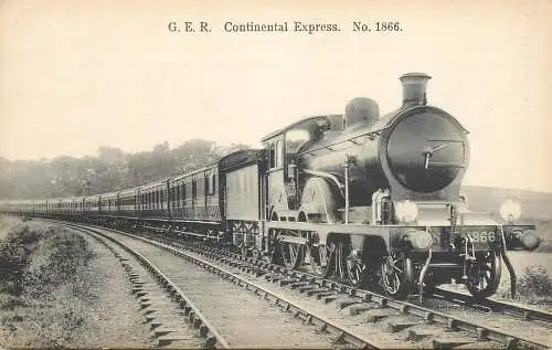 British railway history GER Continental Express 1866