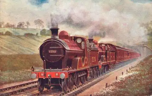 British railway history Midland Railway Leeds and Bradfor Express leaving Elstree tunnel