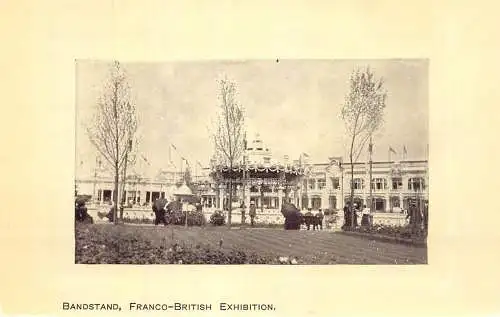 Postcard Franco British Exhibition Bandstand