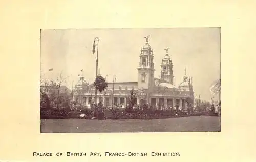Postcard Franco British Exhibition Palace of British art