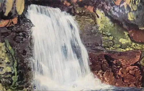 Postcard United Kingdom England Yorkshire  Ingleborough first waterfall