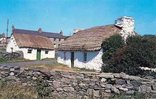 Postcard United Kingdom Isle of Man Harry Kelly's cottage