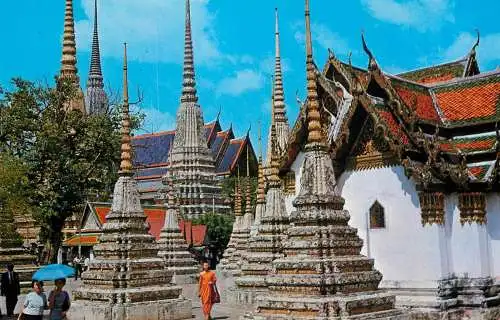 Postcard Thailand Wat Pho temple Bangkok